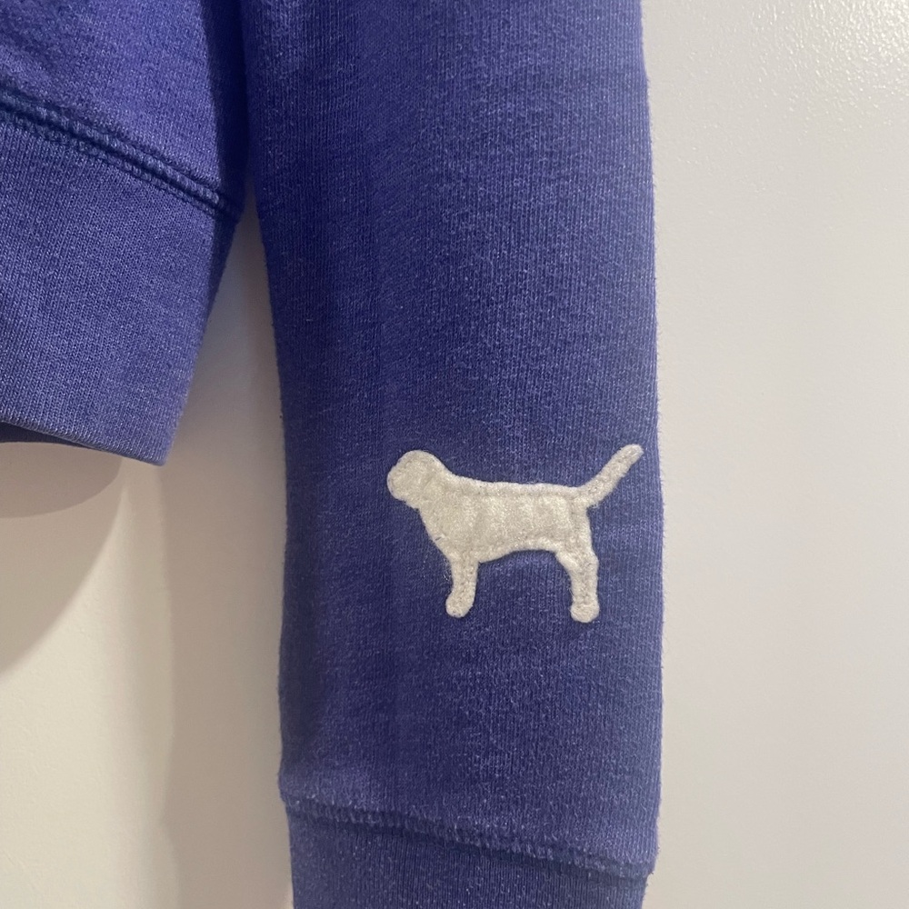 Victoria's Secret Purple Hoodie with White Accents - Picture 2 of 4